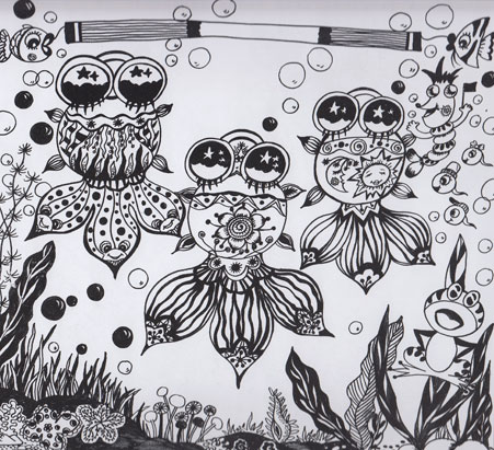 黑白线描画图片,儿童线描画图片,儿童线描画花瓶 ...