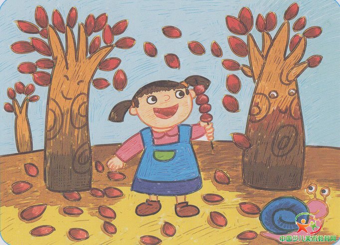 幼儿水彩画秋天