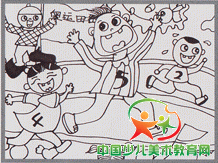 少儿美术知识油画棒--运动会