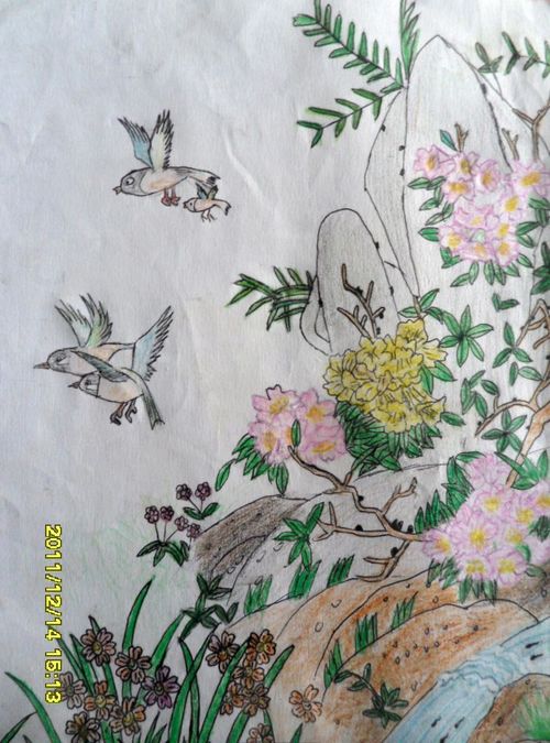 作品名称 《鸟语花香》