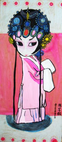 戏曲人物/少儿绘画作品/儿童画/网络美术馆_中国少儿美术教育网