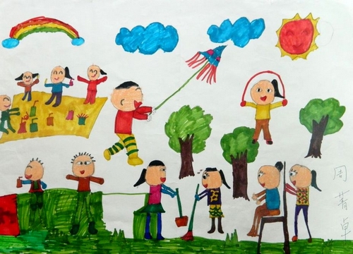 欢乐童年/少儿绘画作品/儿童画/网络美术馆_中国少儿美术教育网