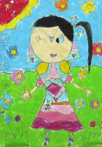 我的新衣服/少儿绘画作品/儿童画/网络美术馆_中国少儿美术教育网