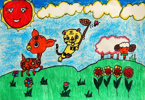 的绘画作品_关于夏天的素材_关于夏天的彩铅画_关于 ...