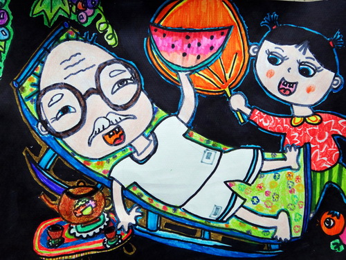画夏天的游泳图片,关于夏天的儿童画图片,美丽的 ...
