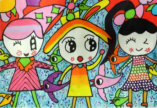 节日/少儿绘画作品/儿童画/网络美术馆_中国少儿美术教育网