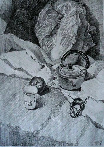 静物写生/少儿绘画作品/儿童画/网络美术馆_中国少儿
