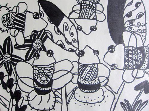 萤火虫/少儿绘画作品/儿童画/网络美术馆_中国少儿