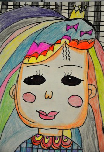 小公主/少儿绘画作品/儿童画/网络美术馆_中国少儿