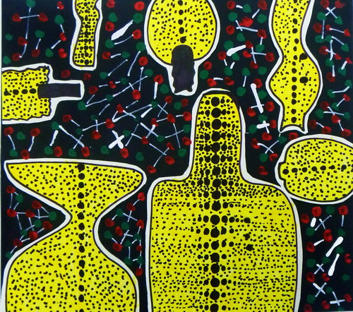 《草间弥生的点》/少儿绘画作品/儿童画/网络美术馆