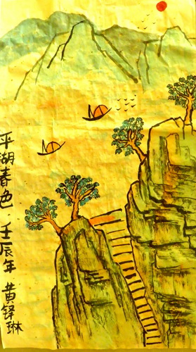 平湖春色