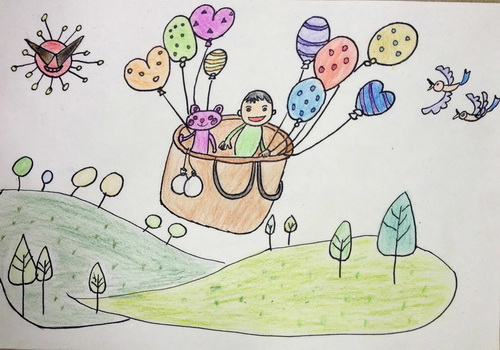 我想飞/少儿绘画作品/儿童画/网络美术馆_中国少儿美术教育网