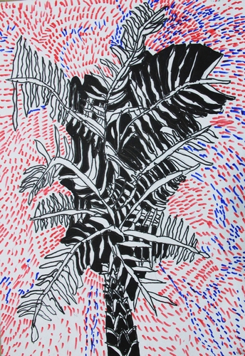 《铁树》/少儿绘画作品/儿童画/网络美术馆_中国少儿