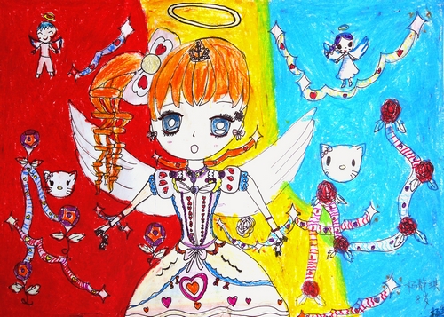 《美好的一天》/少儿绘画作品/儿童画/网络美术馆