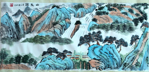 山泉圆/少儿绘画作品/儿童画/网络美术馆_中国少儿美术教育网