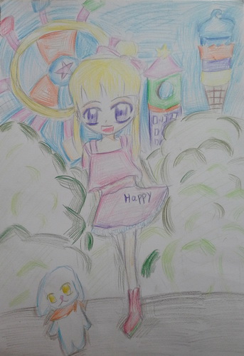《快乐假日》/少儿绘画作品/儿童画/网络美术馆_中国少儿美术教育网