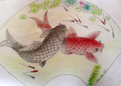鱼/少儿绘画作品/儿童画/网络美术馆_中国少儿美术教育网