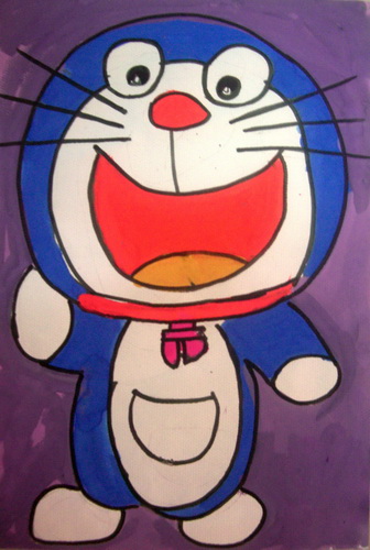 《叮当猫》/少儿绘画作品/儿童画/网络美术馆_中国少儿美术教育网