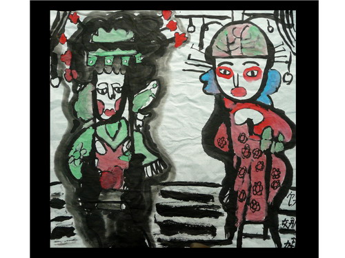 唱大戏/少儿绘画作品/儿童画/网络美术馆_中国少儿美术教育网