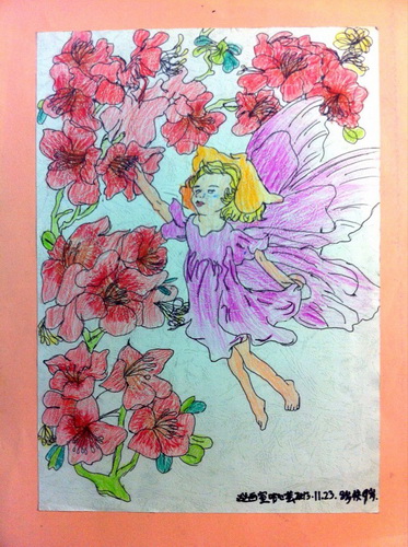 如果我有翅膀/少儿绘画作品/儿童画/网络美术馆_中国