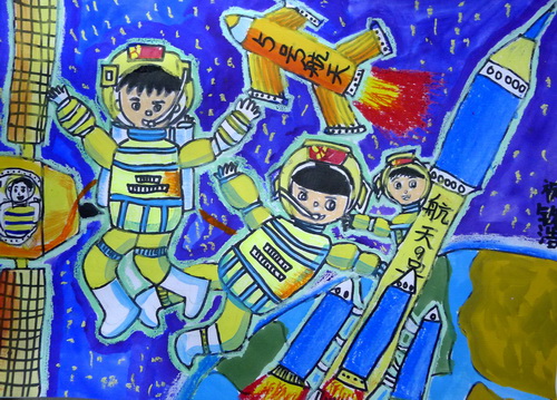 我的中国梦/少儿绘画作品/儿童画/网络美术馆_中国