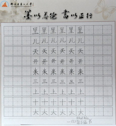 我会写生字